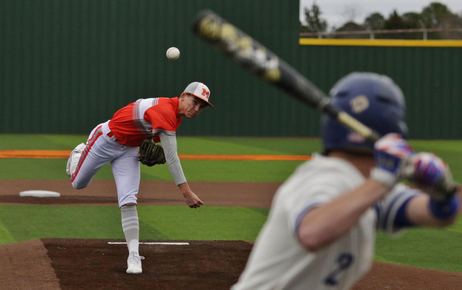 Mineola’s Spencer Joyner and Quitman’s Landon Richey provided a real pitching duel, last week. Mineola took the game 4-1.